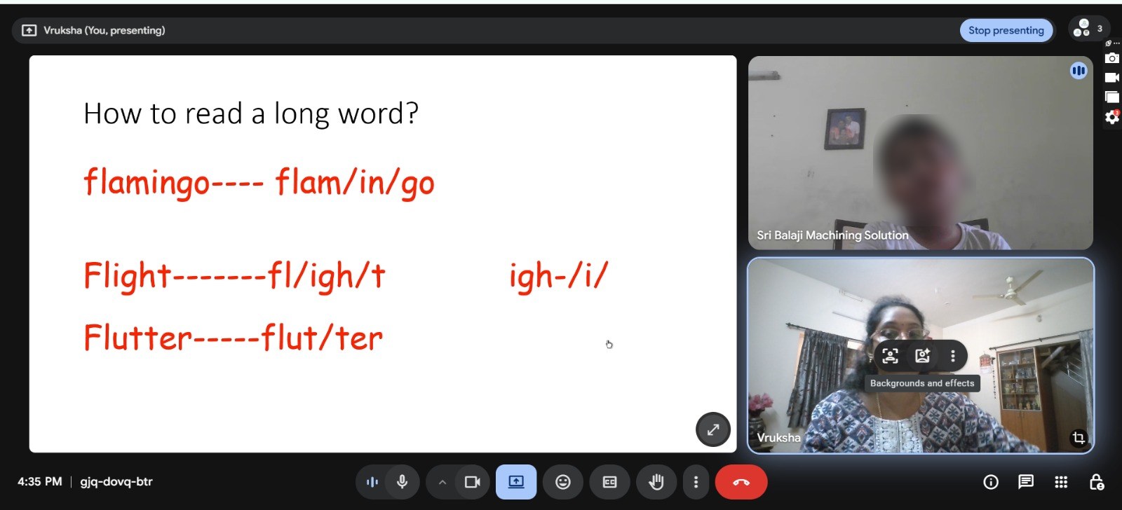 Online phonics class for kids